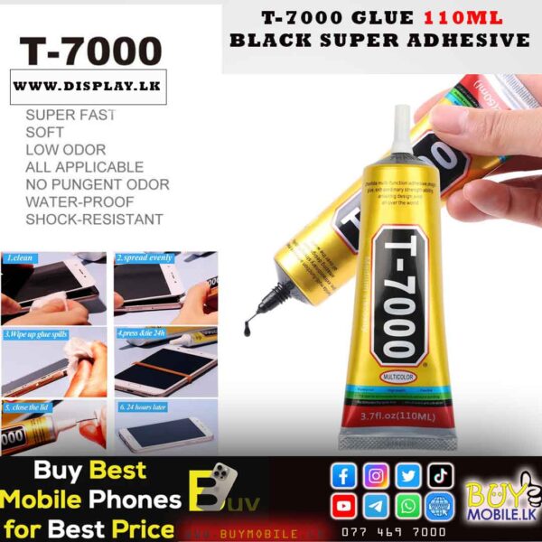 T-7000 Multipurpose Adhesive Glue - 110ml (Black)