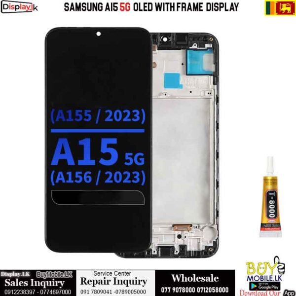 Samsung A15 5G OLED With Frame Original Display
