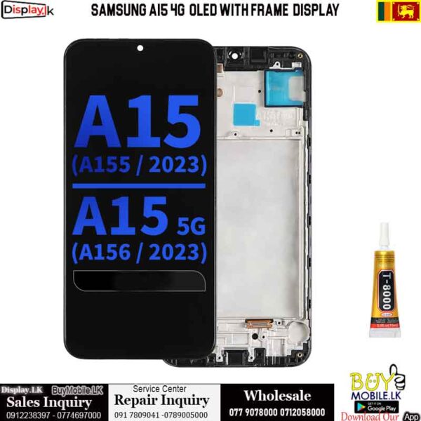 Samsung A15 4G OLED With Frame Original Display