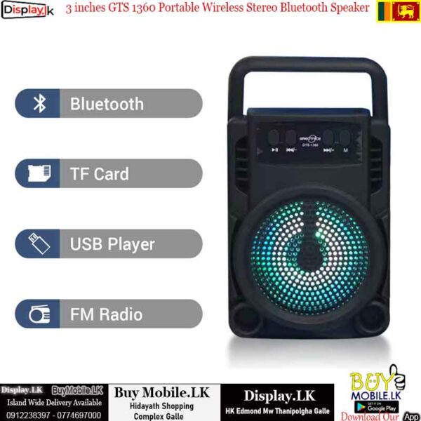 GTS 1360 Portable Wireless Stereo