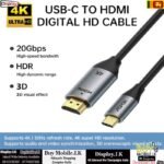 ASPOR  USB C to HDMI Cable 2M 4K 30Hz