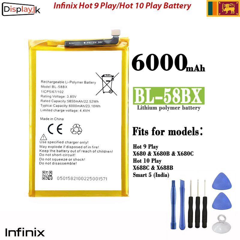 Infinix-BL-58BX.jpg Infinix Hot 9 Play/Hot 10 Play Battery - Image 1