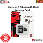 Kingston 8 GB microSD Flash Memory Card