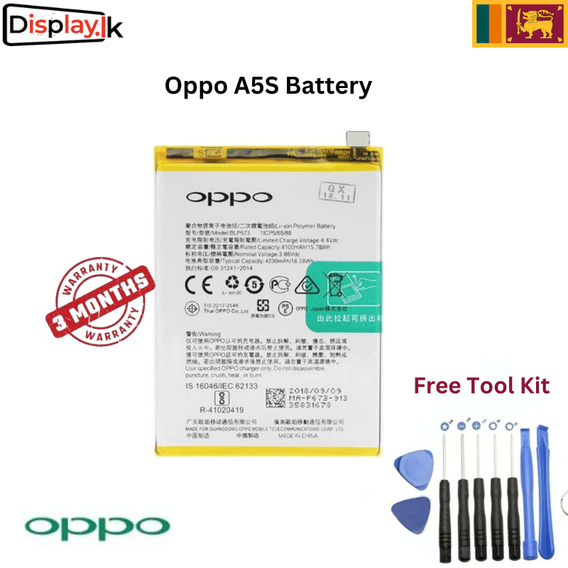 Oppo-A5S-Original-Battery.png Oppo A5S Original Battery BLP673 - Image 1