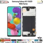 Samsung Galaxy A51 Original Display With frame OLED
