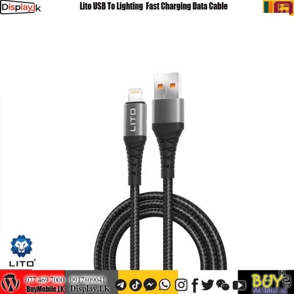 Lito USB To Lighting Fast Charging Data Cable