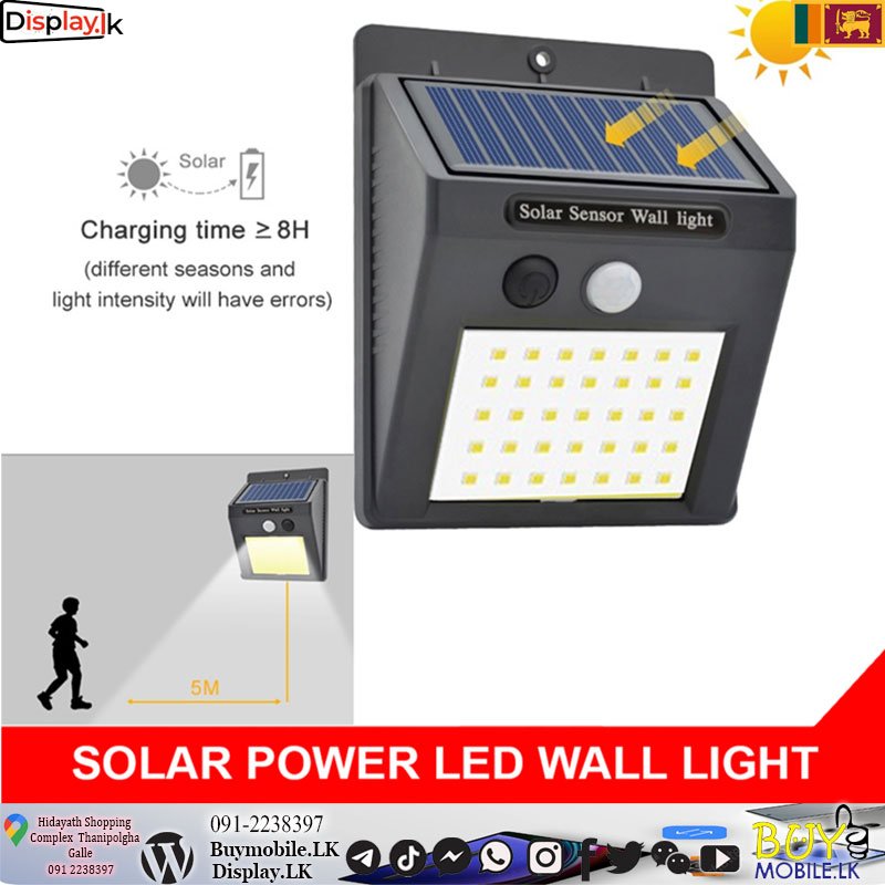 solor-lhit.jpg Smart 20 LED Automatic Solar Sensor - Wall light - Image 1