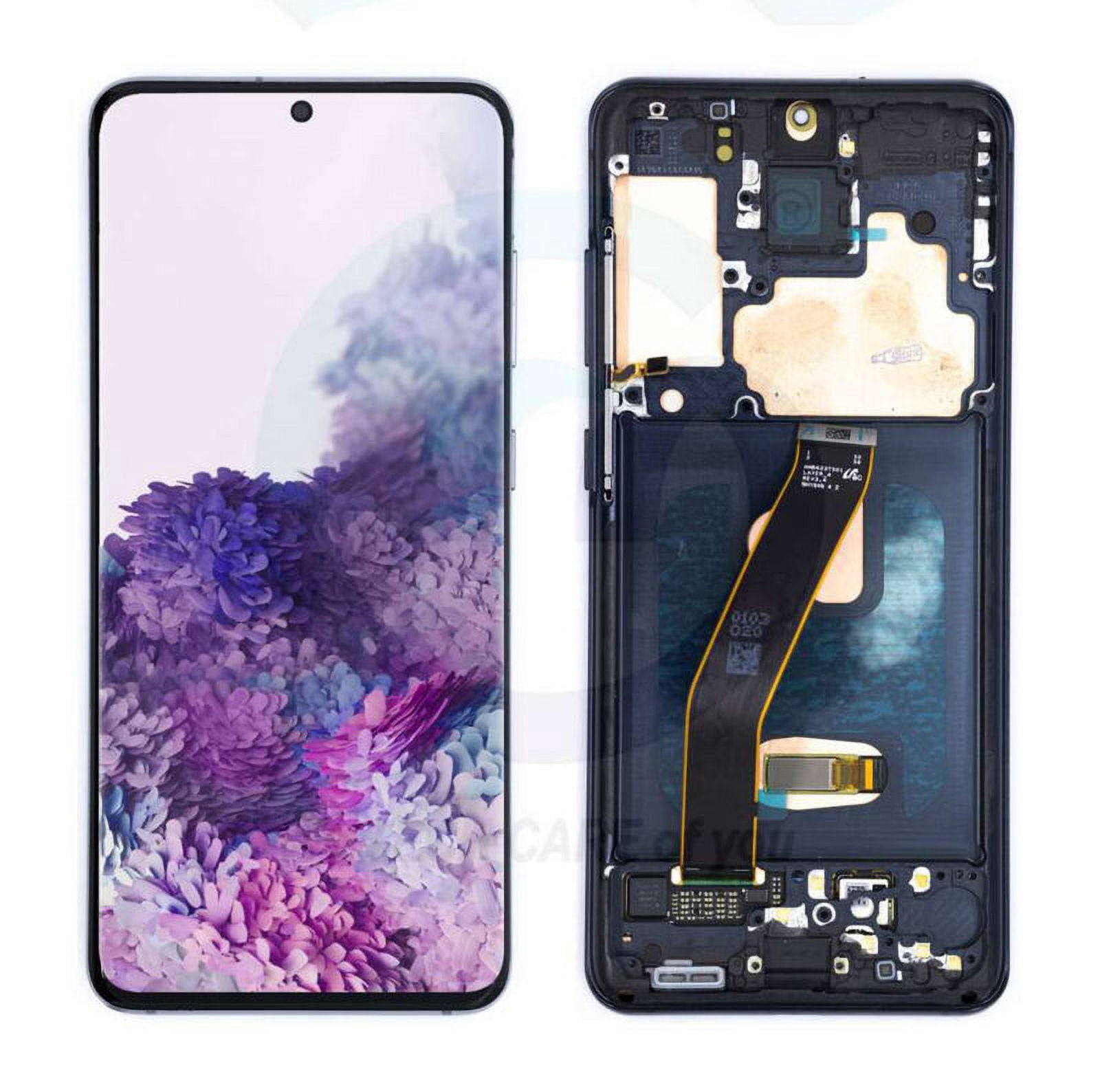 668929037a9e070d44170dd5-oled-display-assembly-with-frame-for Samsung S20 Oled With frame Display - Image 1